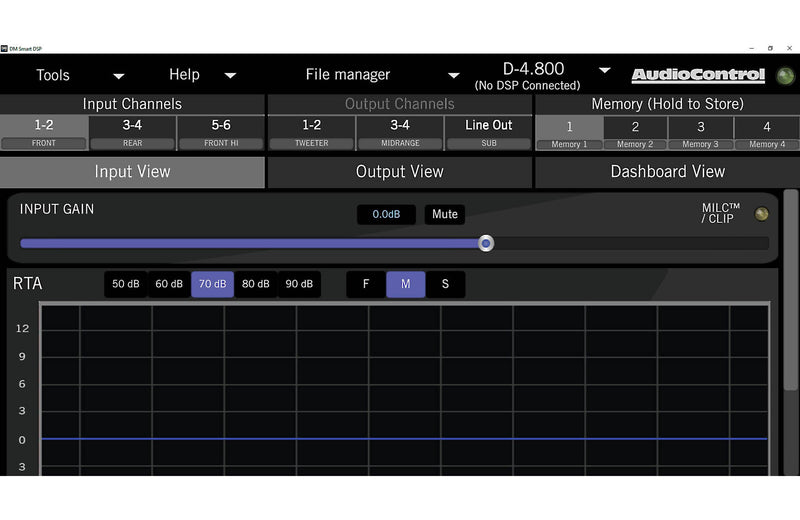 AudioControl DM-810 Digital Signal Processor DSP with 8 inputs and 10 outputs