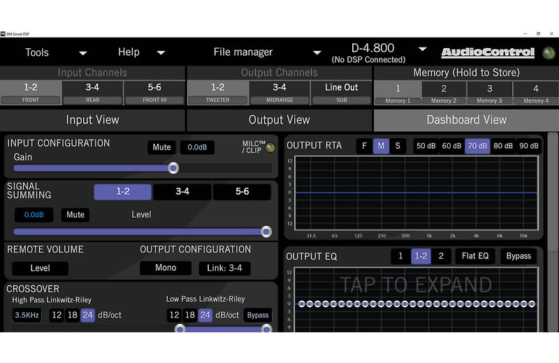 AudioControl DM-810 Digital Signal Processor DSP with 8 inputs and 10 outputs