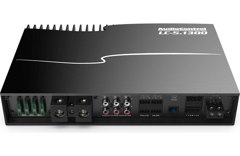 AudioControl LC-5.1300 5-channel car amplifier — 100 watts RMS x 4 at 4 ohms + 500 watts RMS x 1 at 2 ohms