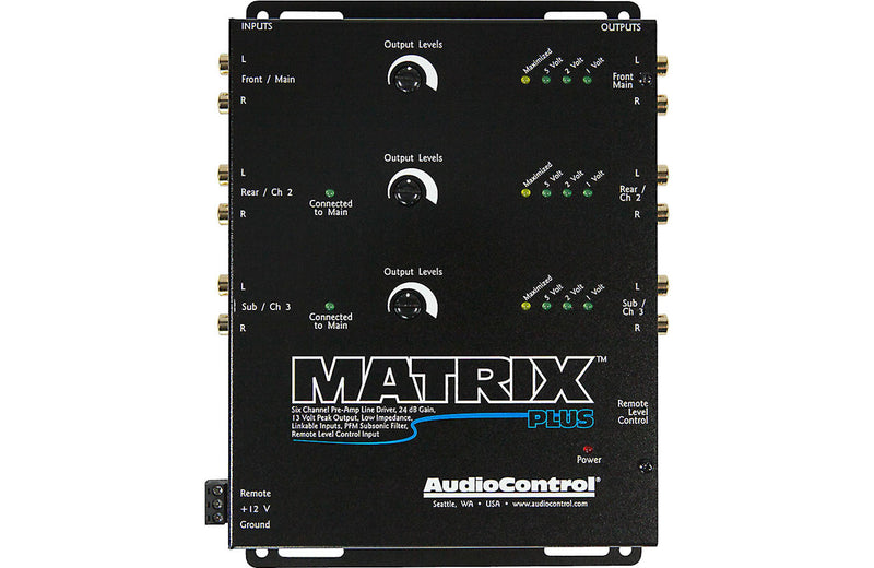 AudioControl Matrix Plus 6-channel line driver (Black)