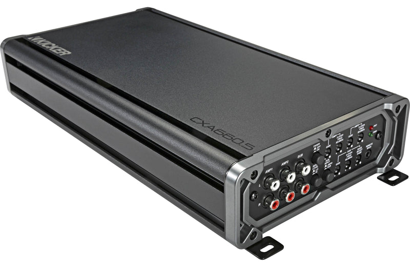 Kicker 46CXA660.5 CX Series 5-channel car amplifier — 65 watts RMS x 4 at 4 ohms + 300 watts RMS x 1 at 2 ohms