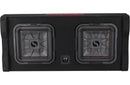 Kicker 49DL7TDF122 2400W Sealed downward-firing enclosure with two L7T 12" shallow-mount square subwoofers