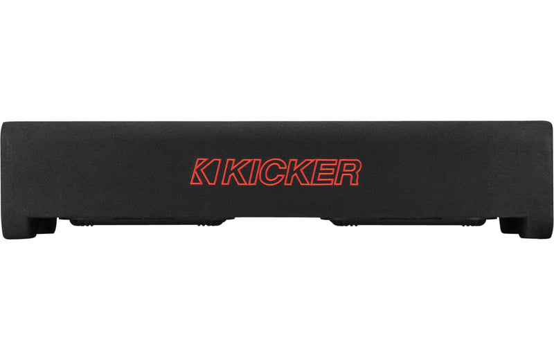 Kicker 49DL7TDF122 2400W Sealed downward-firing enclosure with two L7T 12" shallow-mount square subwoofers