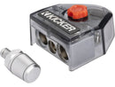 KICKER 50BT4S Warhorse BT4S +/- Battery Terminal W/Side Post Inserts, 4 Out ; RoHS Compliant
