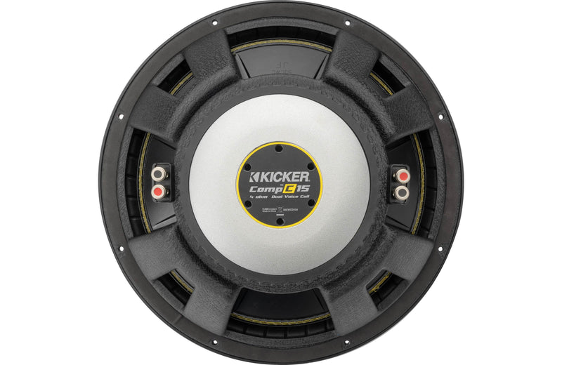 Kicker CompC 50CWCD154 CompC™ 15" subwoofer with dual 4-ohm voice coils