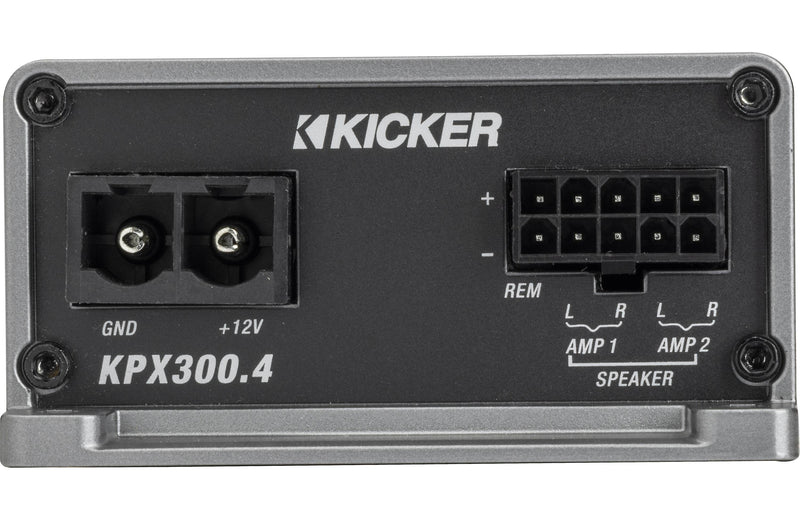 Kicker 51KPX300.4 Compact all-weather 4-channel amplifier — 75 watts RMS x 4