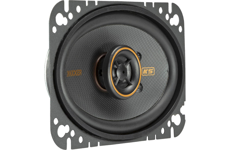 Kicker KSC460 4x6-Inch (100x160mm) Coaxial Speakers w/.5-Inch (13mm) tweeters, 4-Ohm