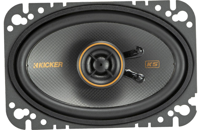 Kicker KSC460 4x6-Inch (100x160mm) Coaxial Speakers w/.5-Inch (13mm) tweeters, 4-Ohm