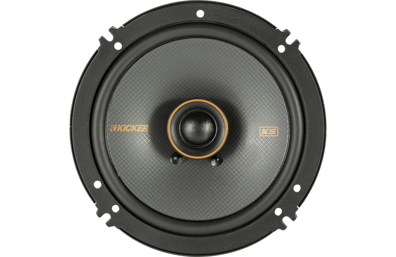 Kicker 51KSC6504 KS Series 6.5-Inch (160mm) Coaxial Speakers w/.75-Inch (20mm) tweeters, 4-Ohm