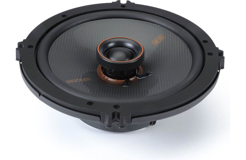 Kicker 51KSC6504 KS Series 6.5-Inch (160mm) Coaxial Speakers w/.75-Inch (20mm) tweeters, 4-Ohm