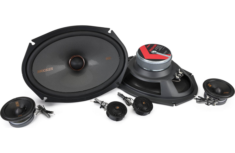 Kicker 51KSS369 KS Series 6" x9" 3-way component speaker system