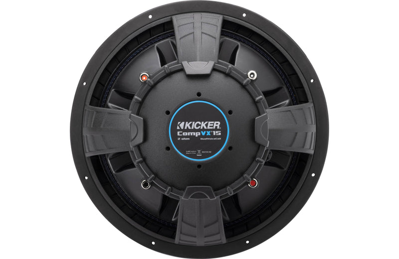 Kicker 50CVX152 CompVX Series 15" subwoofer with dual 2-ohm voice coils
