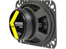Kicker 43DSC4604  4x6-Inch (100x160mm) Coaxial Speakers, 4Ω (Open Box)