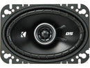 Kicker 43DSC4604  4x6-Inch (100x160mm) Coaxial Speakers, 4Ω (Open Box)
