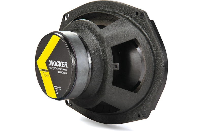 Kicker 43DSC69304 DS Series 6"x9" 3-way car speakers (Open Box)