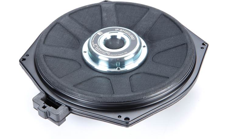 Morel IP-BMWSUB82 8" ultra-slim component subwoofer — designed to fit select BMW vehicles with factory sub