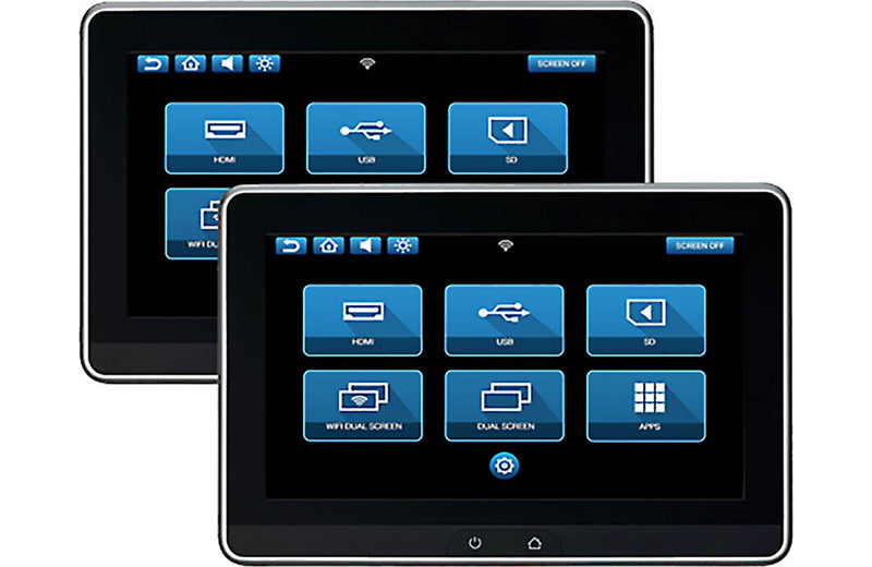 VOXX AMADVSB10UHD2 Rear-seat entertainment system with two 10.1" touchscreen monitors