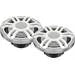Hertz Marine HMX 6.5 S-LD-SW 6-1/2" 2-way marine speakers with LED lighting (Silver/White)