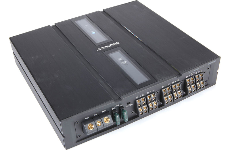 Alpine HDP-D90 Status Series 12-channel car amplifier with digital signal processing — 50 watts RMS x 8 + 80 watts RMS x 4