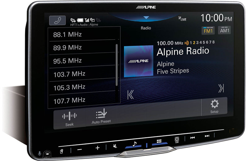 Alpine Halo9 iLX-F509 Digital multimedia receiver — a 9" touchscreen that fits in a DIN dash opening (does not play discs)