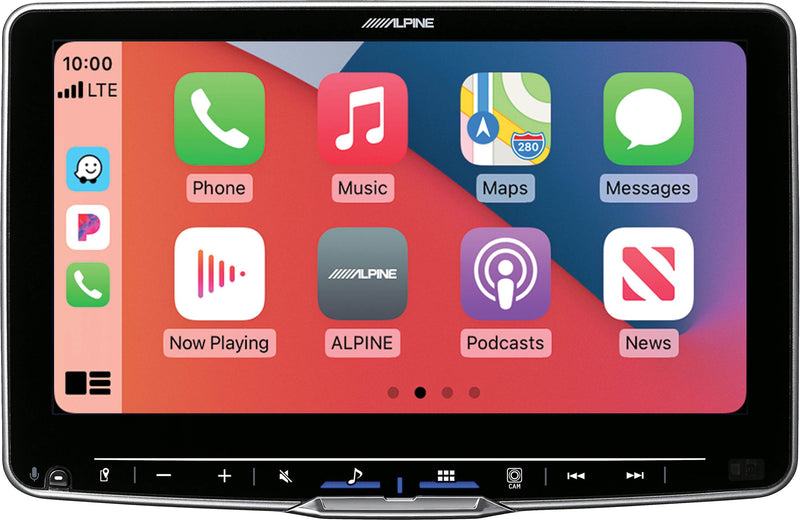 Alpine Halo9 iLX-F509 Digital multimedia receiver — a 9" touchscreen that fits in a DIN dash opening (does not play discs)