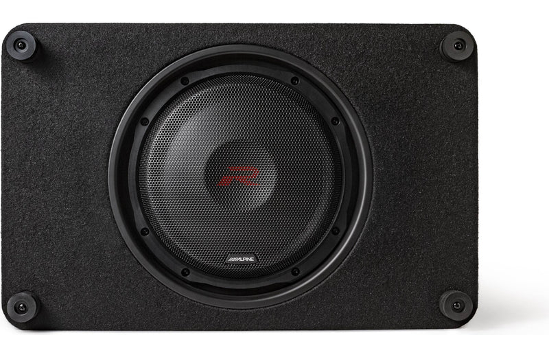 Alpine RS-SB12 Halo R-Series sealed enclosure with 12" 2-ohm shallow-mount subwoofer