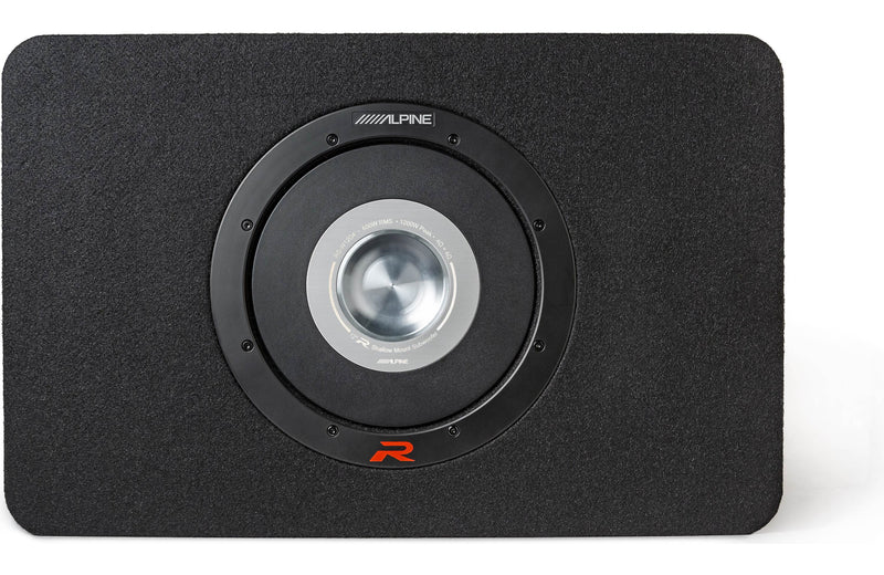 Alpine RS-SB12 Halo R-Series sealed enclosure with 12" 2-ohm shallow-mount subwoofer