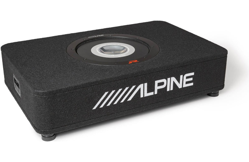 Alpine RS-SB12 Halo R-Series sealed enclosure with 12" 2-ohm shallow-mount subwoofer