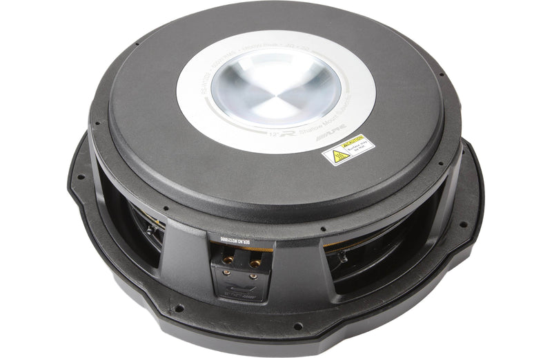 Alpine RS-W10D4 R-Series shallow-mount 10" subwoofer with dual 4-ohm voice coils