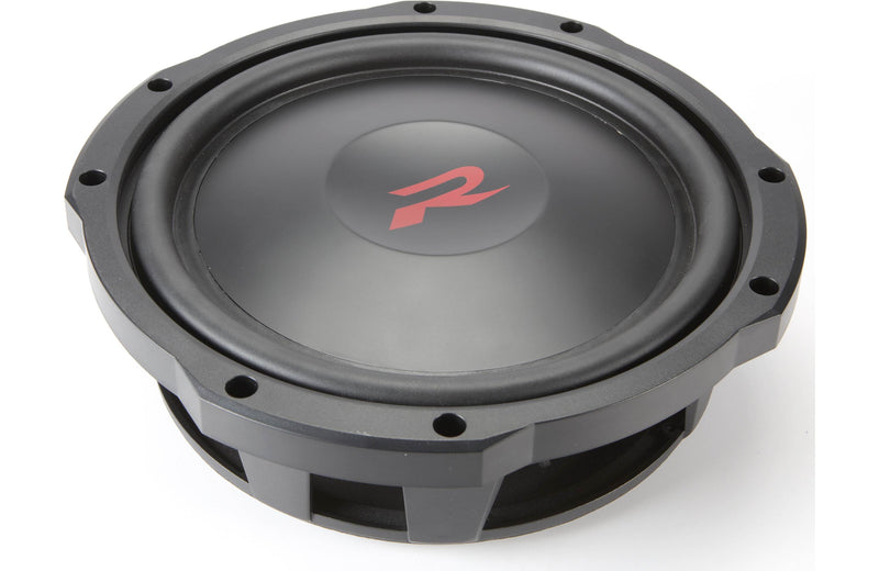 Alpine RS-W10D4 R-Series shallow-mount 10" subwoofer with dual 4-ohm voice coils