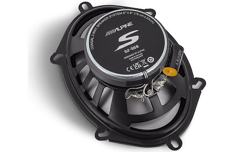 Alpine S2-S68 Next-Generation S-Series 6"x8" 2-way car speakers