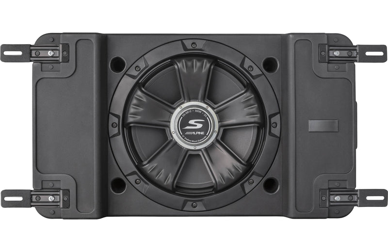 Boîtier étanche peu profond orienté vers le bas Alpine SS-SB12 série S avec caisson de basses 12" 2 ohms 