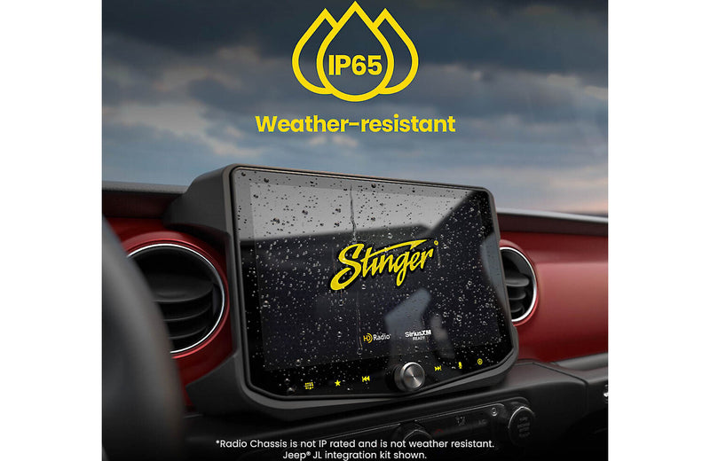 Stinger IX210 HORIZON10 – 10" Floating Touchscreen Multimedia Receiver with Apple CarPlay, Android Auto, Bluetooth & HDMI Input