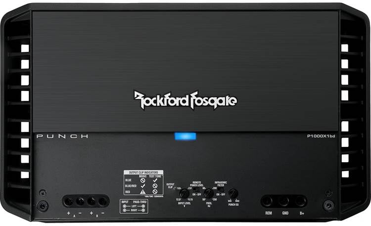 Rockford Fosgate Punch P1000X1bd Mono subwoofer amplifier — 1,000 watts RMS x 1 at 1 ohm