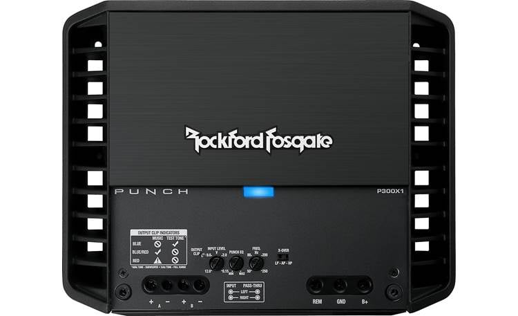Rockford Fosgate Punch P300X1 Mono amplifier — 300 watts RMS x 1 at 2 ohms