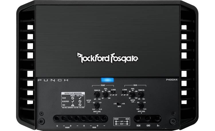 Rockford Fosgate Punch P400X4 4-channel car amplifier — 50 watts RMS x 4