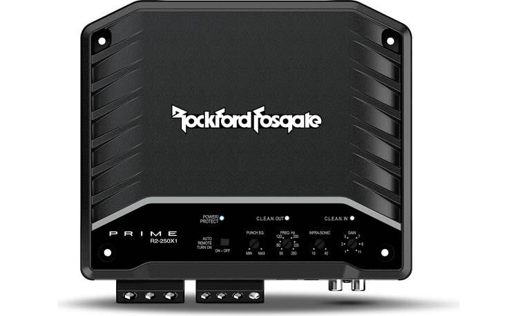 Rockford Fosgate R2-250X1 Prime Series mono subwoofer amplifier — 250 watts RMS x 1 at 2 ohms