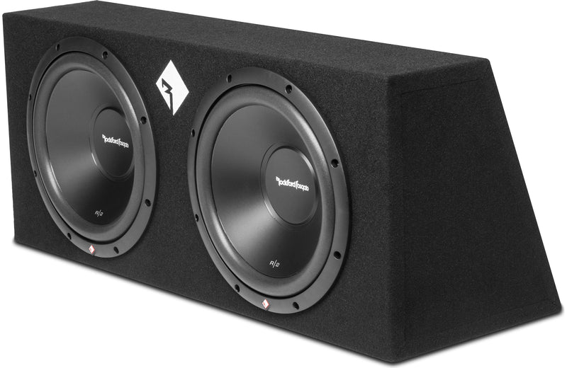 Rockford Fosgate R2-2X12 – Dual 12" Loaded Subwoofer Enclosure, 1000W Peak