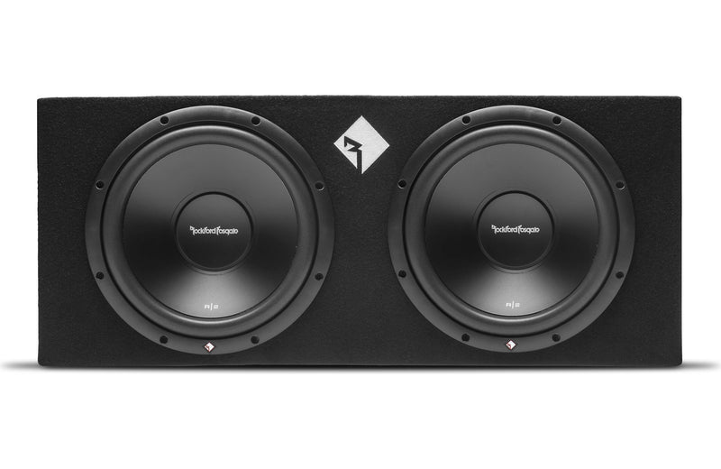 Rockford Fosgate R2-2X12 – Dual 12" Loaded Subwoofer Enclosure, 1000W Peak