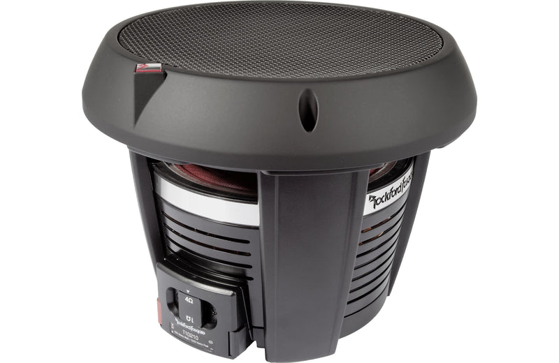 Rockford Fosgate Power T1D210 10" component subwoofer with selectable 1- or 4-ohm impedance