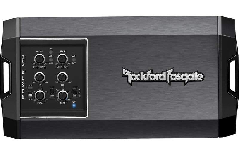 Rockford Fosgate Power T400X4ad Compact 4-channel car amplifier — 100 watts RMS x 4
