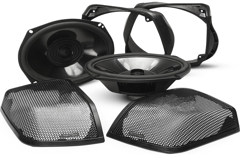 Rockford Fosgate TMS69BL14 Power Series 6"x9" full-range speaker kit for select 2014-up Harley-Davidson® motorcycles