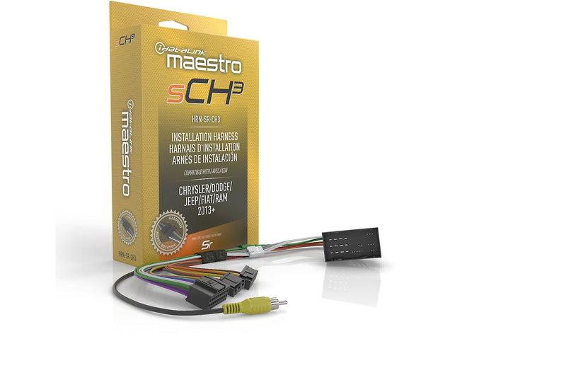 iDatalink HRN-SR-CH3 Connect a new car stereo and retain steering wheel controls and factory amp in select 2013-up Chrysler, Dodge, Jeep, Fiat, and Ram vehicles
