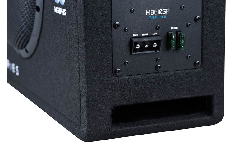 Memphis Audio MBE10SP M Series powered subwoofer with 10" sub and 500-watt amp