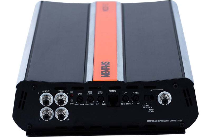 Memphis Audio MJP3000.1 MOJO Pro mono subwoofer amplifier — 3000 watts RMS x 1 at 1 ohm