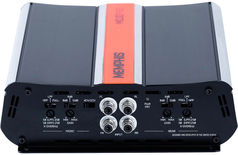 Memphis Audio MJP800.4 MOJO Pro 4-channel car amplifier — 125 watts RMS x 4