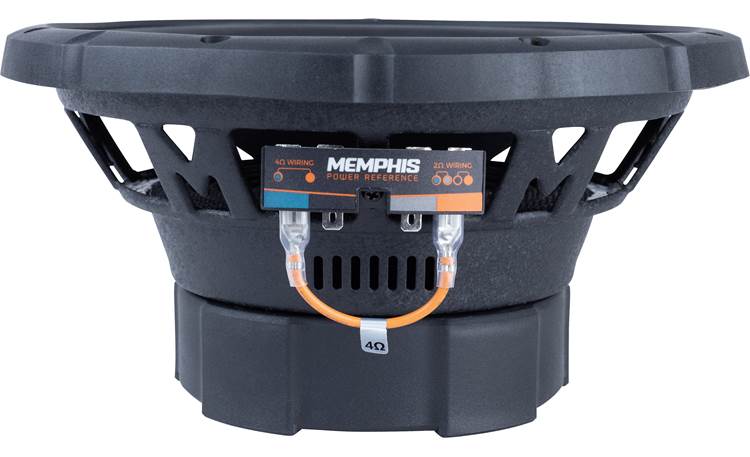 Memphis Audio PRX1024 Power Reference Series 10" dual voice coil component subwoofer — selectable 2- or 4-ohm impedance