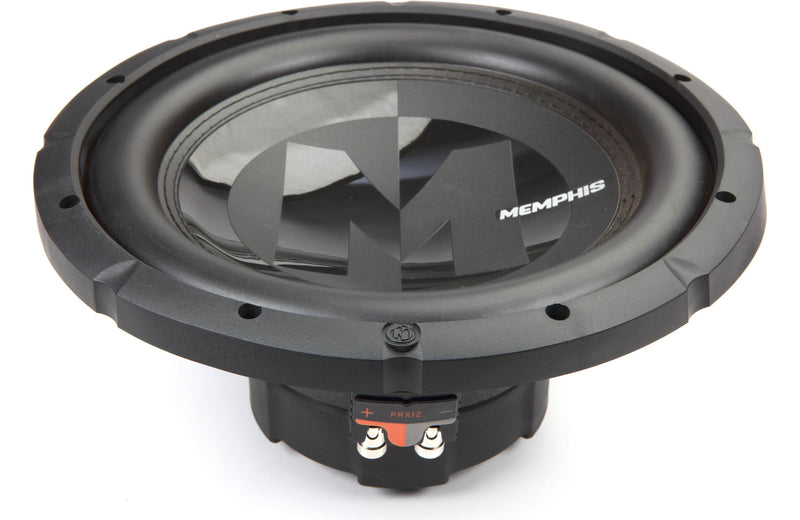 Memphis Audio PRX1224 Power Reference Series 12" dual voice coil component subwoofer — selectable 2- or 4-ohm impedance