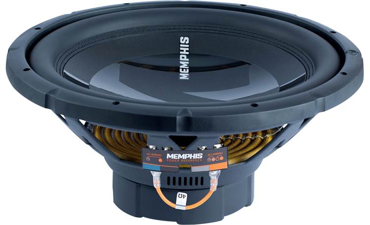 Memphis Audio PRX1524 Power Reference Series 15" dual voice coil component subwoofer — selectable 2- or 4-ohm impedance