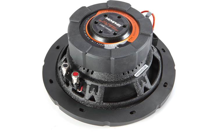 Memphis Audio PRX824 Power Reference Series 8" dual voice coil component subwoofer — selectable 2- or 4-ohm impedance